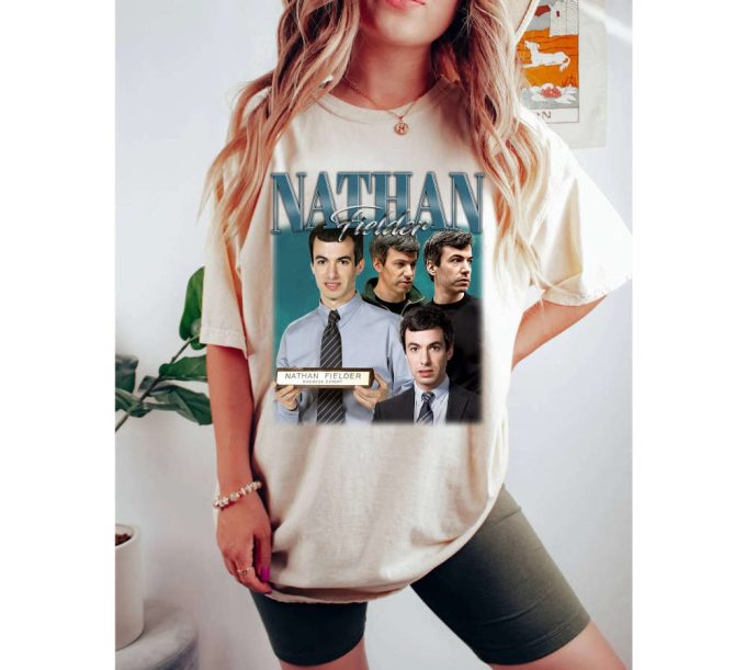 Nathan Fielder T-Shirt Nathan Fielder Shirt Nathan Fielder Tees Nathan Fielder Sweater Crewneck Sweatshirt Vintage Tee Casual T-Shirt 3