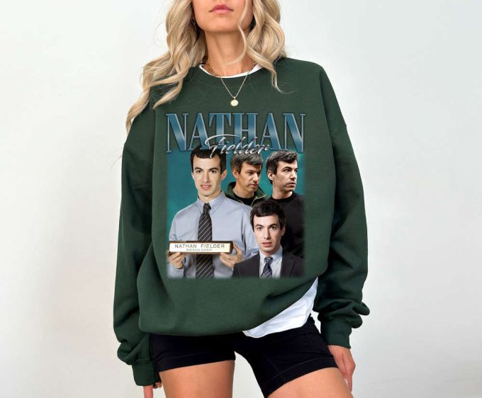 Nathan Fielder T-Shirt Nathan Fielder Shirt Nathan Fielder Tees Nathan Fielder Sweater Crewneck Sweatshirt Vintage Tee Casual T-Shirt 4