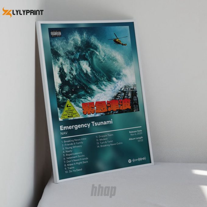 Nav - Emergency Tsunami - Album Cover Poster 2