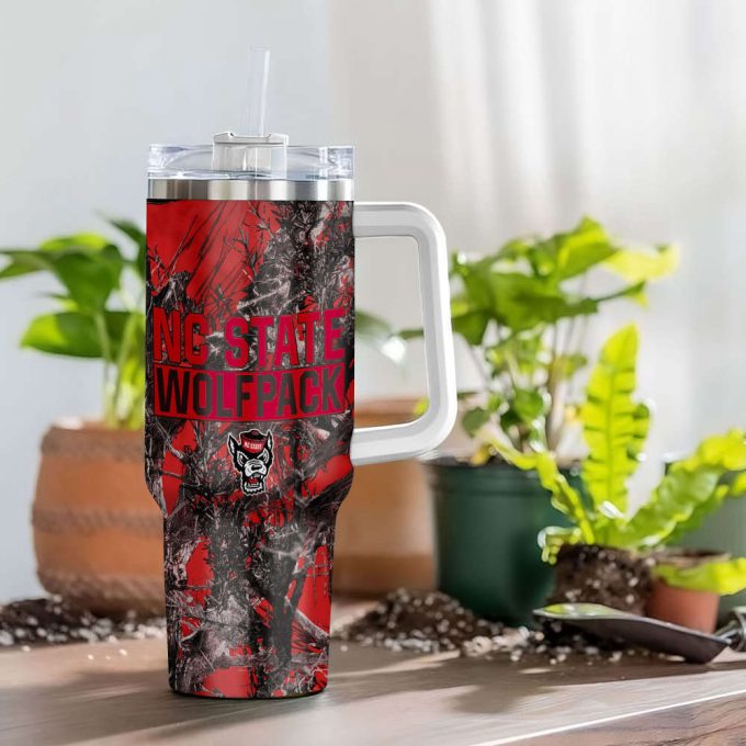 Nc State Wolfpack Ncaa Hunting Personalized Stanley Tumbler 40Oz 5