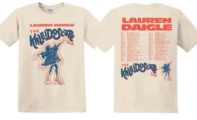 New 2024 Lauren Daigle The Kaleidoscope Tour 2023-24 T-Shirt Sweatshirt, Lauren Daigle Concert, Lauren Daigle Album Music, Thank God I Do 2