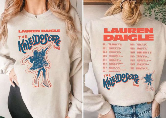 New 2024 Lauren Daigle The Kaleidoscope Tour 2023-24 T-Shirt Sweatshirt, Lauren Daigle Concert, Lauren Daigle Album Music, Thank God I Do 4