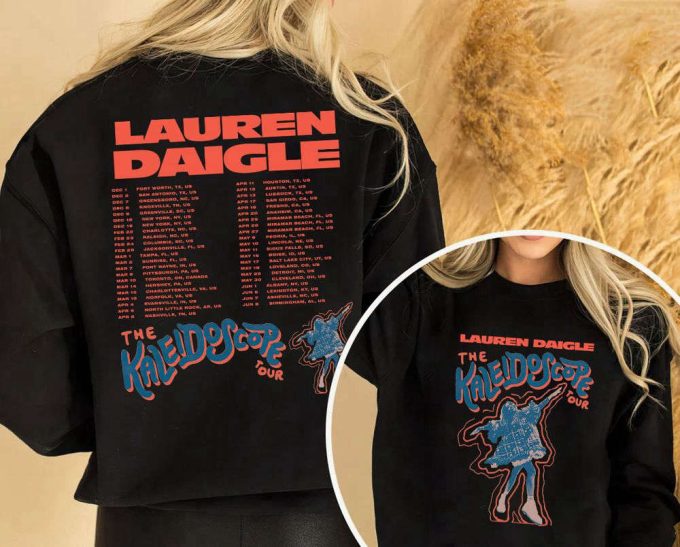 New 2024 Lauren Daigle The Kaleidoscope Tour 2023-24 T-Shirt Sweatshirt, Lauren Daigle Concert, Lauren Daigle Album Music, Thank God I Do 7