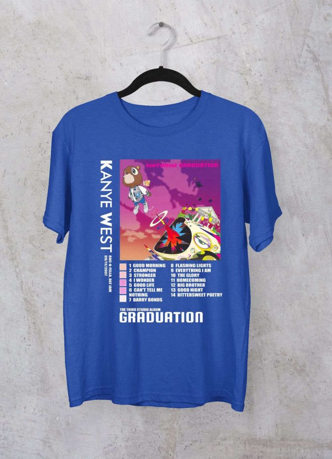 New Kanye West Graduation T-Shirt, Graduation Cotton Unisex T-Shirt, Kanye West Shirt, Unisex T-Shirt, Best Gift For Men Women 5