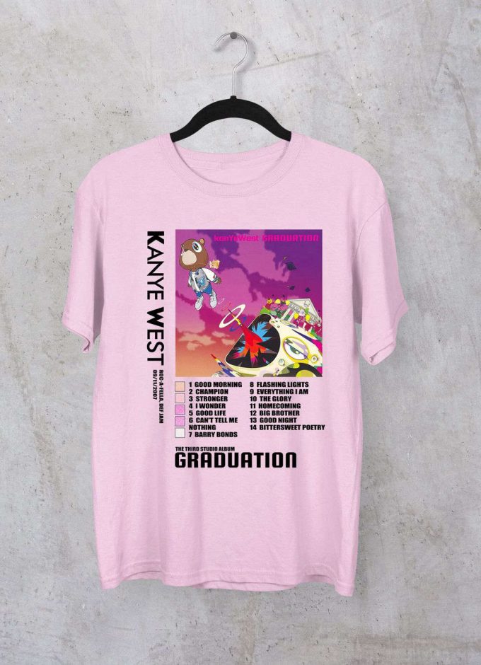 New Kanye West Graduation T-Shirt, Graduation Cotton Unisex T-Shirt, Kanye West Shirt, Unisex T-Shirt, Best Gift For Men Women 6