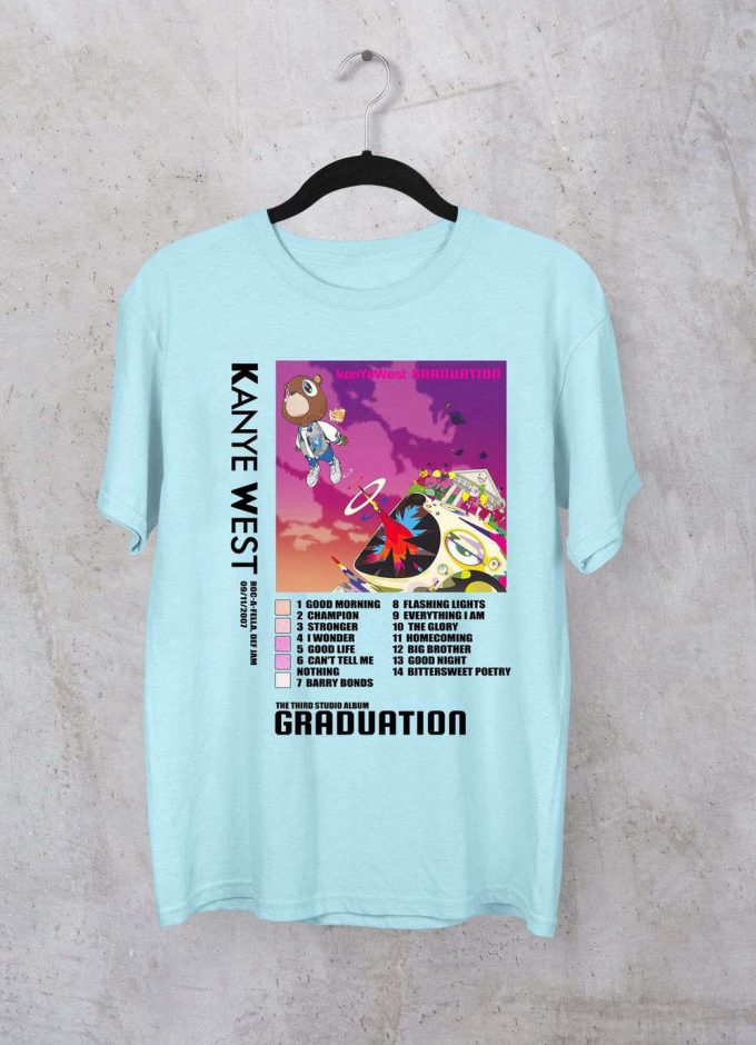 New Kanye West Graduation T-Shirt, Graduation Cotton Unisex T-Shirt, Kanye West Shirt, Unisex T-Shirt, Best Gift For Men Women 7