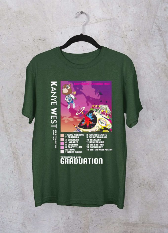 New Kanye West Graduation T-Shirt, Graduation Cotton Unisex T-Shirt, Kanye West Shirt, Unisex T-Shirt, Best Gift For Men Women 8