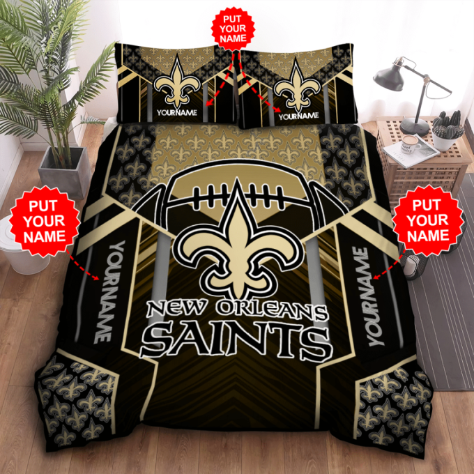 New Orleans Saints Duvet Cover Bedding Set Gift For Fans 2024 Bd584 2