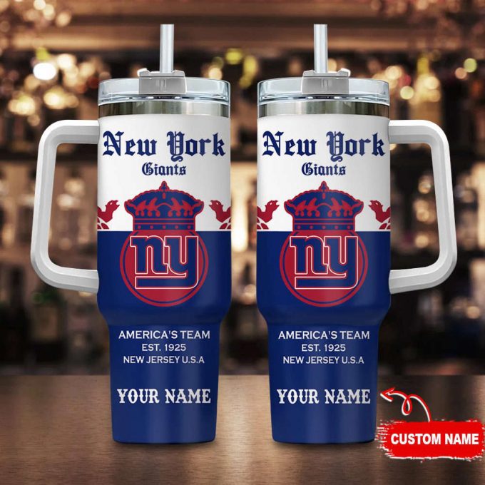 New York Giants Personalized Nfl Corona Extra 40Oz Stanley Tumbler 2