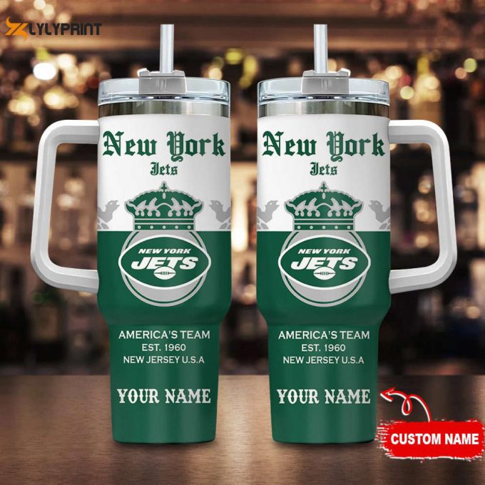 New York Jets Personalized Nfl Corona Extra 40Oz Stanley Tumbler 1
