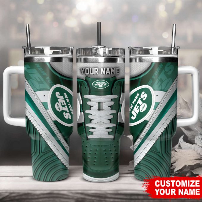 New York Jets Sneaker Nfl Personalized Stanley Tumbler 40Oz 2