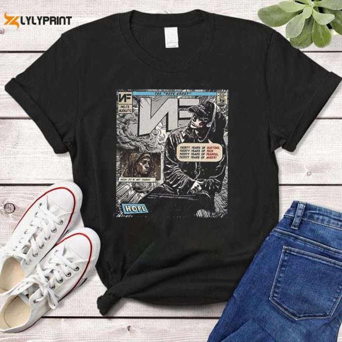 Nf Comic 90S Vintage Book Art T-Shirt Hope Album World Tour 2023 Shirt Music Tour Merch Gift For Fan 1