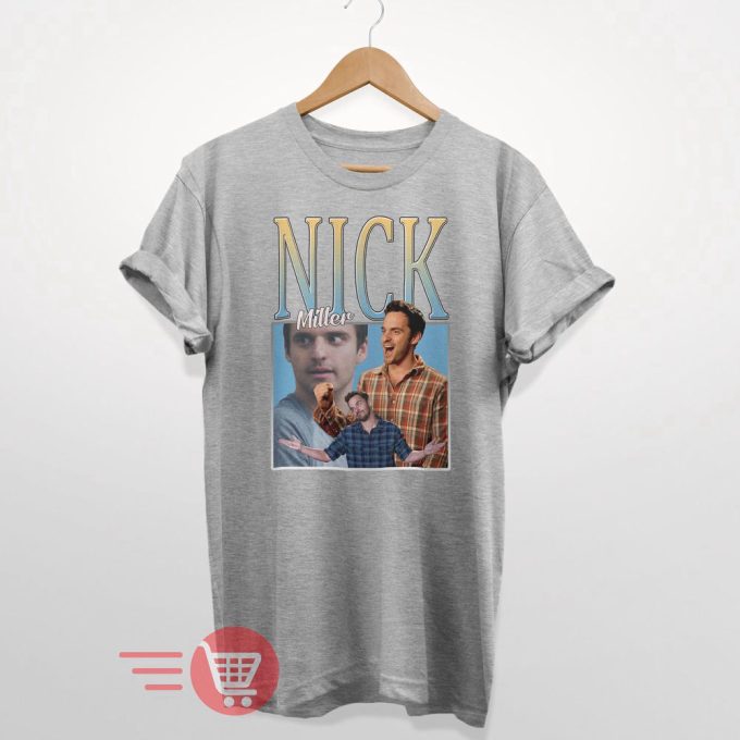 Nick Miller Homage T-Shirt Tee Top Funny Tv Icon Gift Men'S Women'S Girl 2