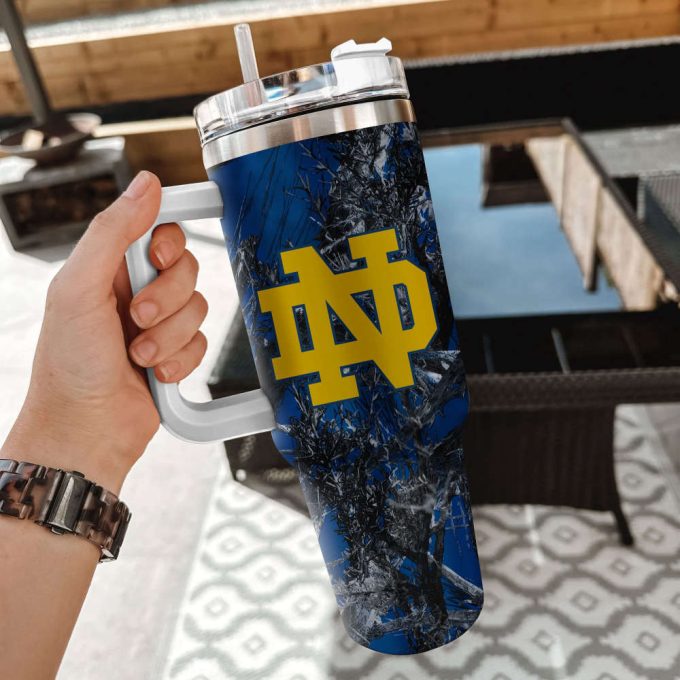 Notre Dame Fighting Irish Ncaa Hunting Personalized Stanley Tumbler 40Oz 3