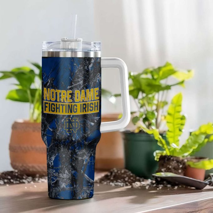 Notre Dame Fighting Irish Ncaa Hunting Personalized Stanley Tumbler 40Oz 5