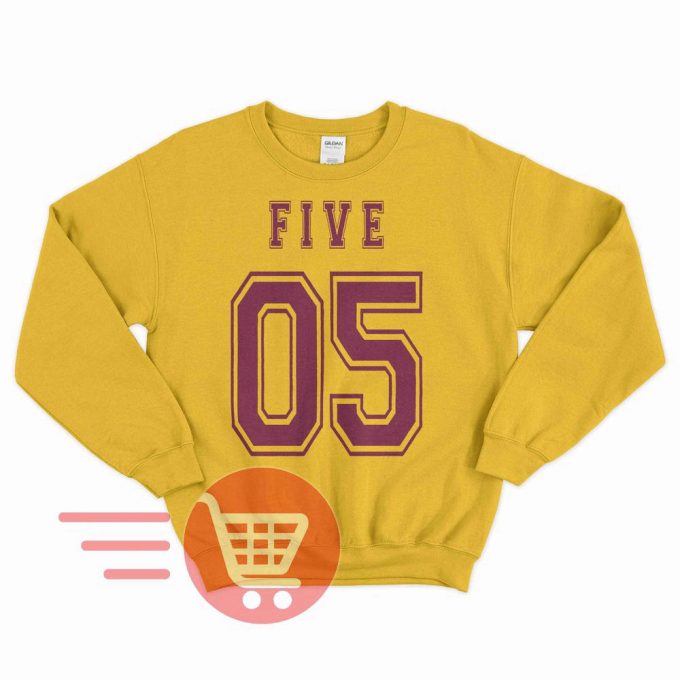 Number Five Shirt: Aidan Gallagher Hargreeves Sweater - Unisex Sweatshirt Tee 5