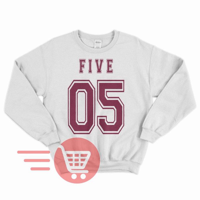 Number Five Shirt: Aidan Gallagher Hargreeves Sweater - Unisex Sweatshirt Tee 7