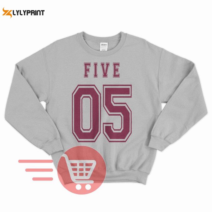 Number Five Shirt: Aidan Gallagher Hargreeves Sweater - Unisex Sweatshirt Tee 1