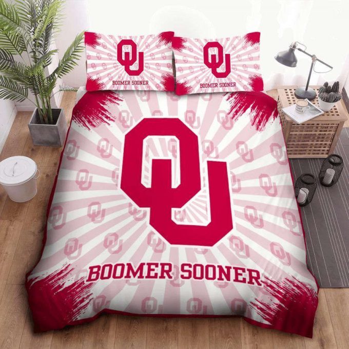 Official Oklahoma Sooners Duvet Cover Bedding Set - Perfect Gift For Fans! 2