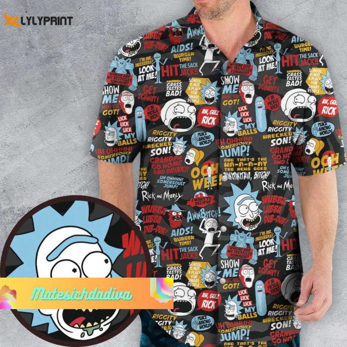 Ooh Wee Rick And Rickandmorty Hawaiian Shirt 2