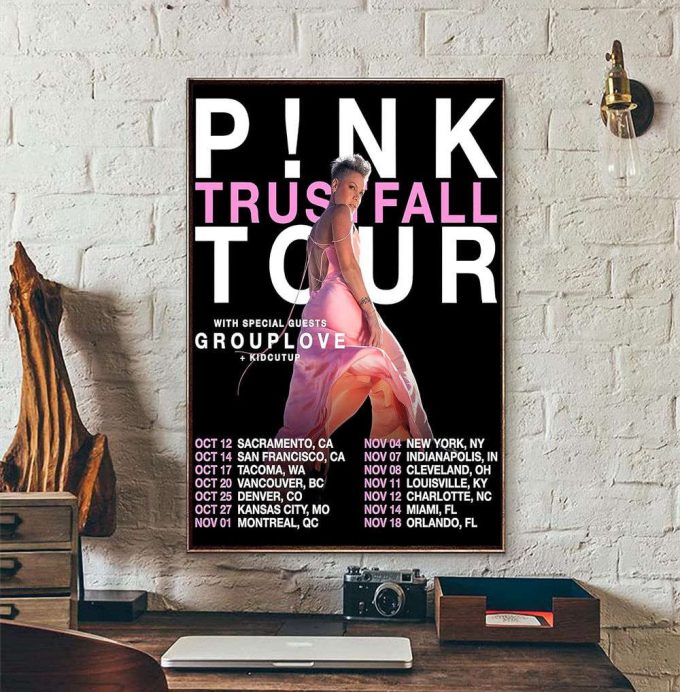 P!Nk Poster Trustfall Tour 2023 Posters New Album 2023 Poster P!Nk Tour 2023 Poster