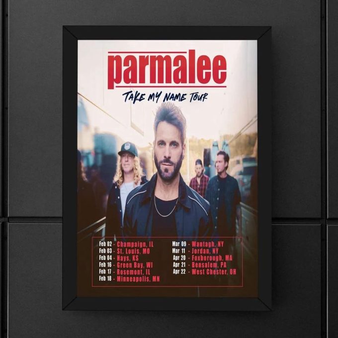 Parmalee Poster Take My Name Tour 2023 Poster, Parmalee Tour 2023 Poster Music Tour 2023 2