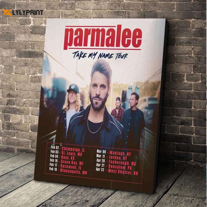 Parmalee Poster Take My Name Tour 2023 Poster, Parmalee Tour 2023 Poster Music Tour 2023 1