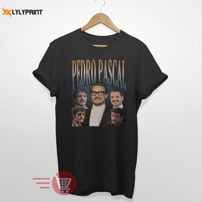 Pedro Pascal Shirt, Actor Pedro Pascal Shirt Retro 90S, Javier Peña, Narco Pedro Pascal Fans Gift, Pedro Pascal Tribute Celebrity Shirt 1