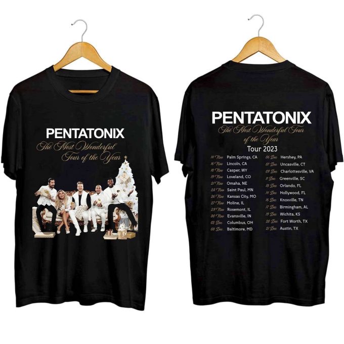 Pentatonix The Most Wonderful Tour Of The Year Shirt, Pentatonix Band Fan Shirt, Pentatonix 2023 Concert Shirt For Fan 2