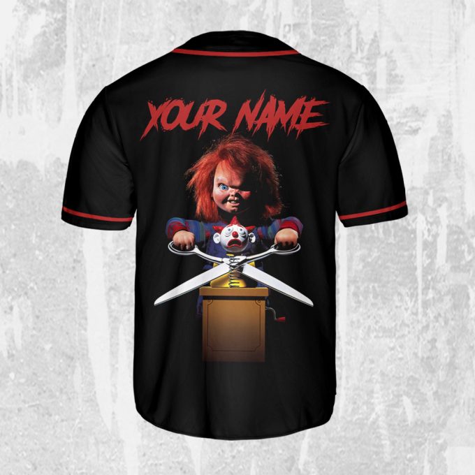 Personalize Child'S Play Scare Chucky Jersey, Halloween Chucky Jersey, Chucky Baseball Jersey 3