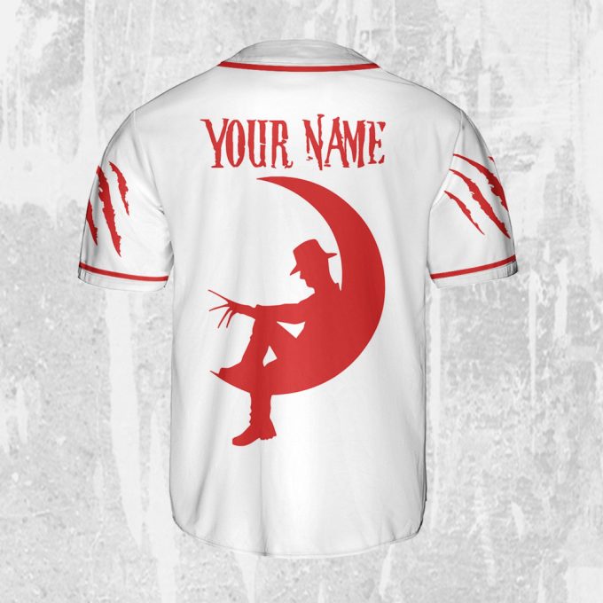 Personalize Freddy Krueger Screamworks Never Sleep Again Jersey, Freddy Baseball Jersey 3