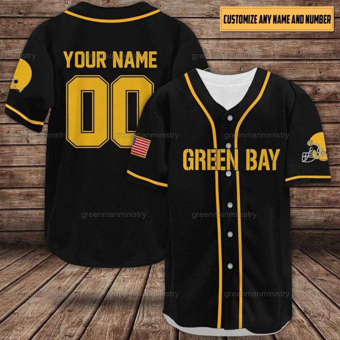 Personalized Green Bay Baseball Shirt, Green Bay Baseball Jersey 3