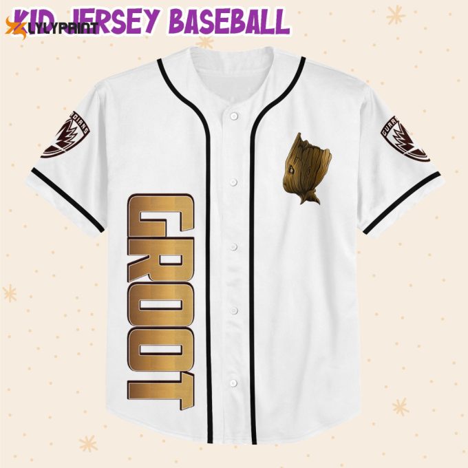 Personalized Groot Awesome Love Life Baseball Jersey 2