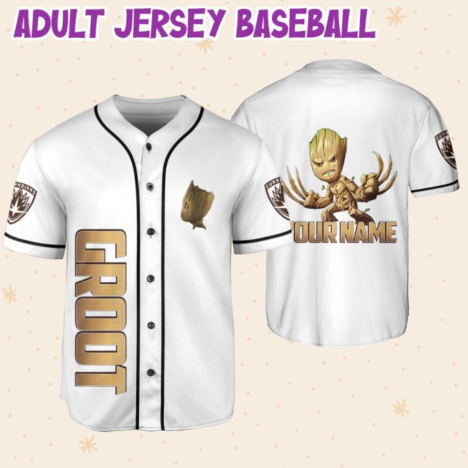 Personalized Groot Awesome Love Life Baseball Jersey 6