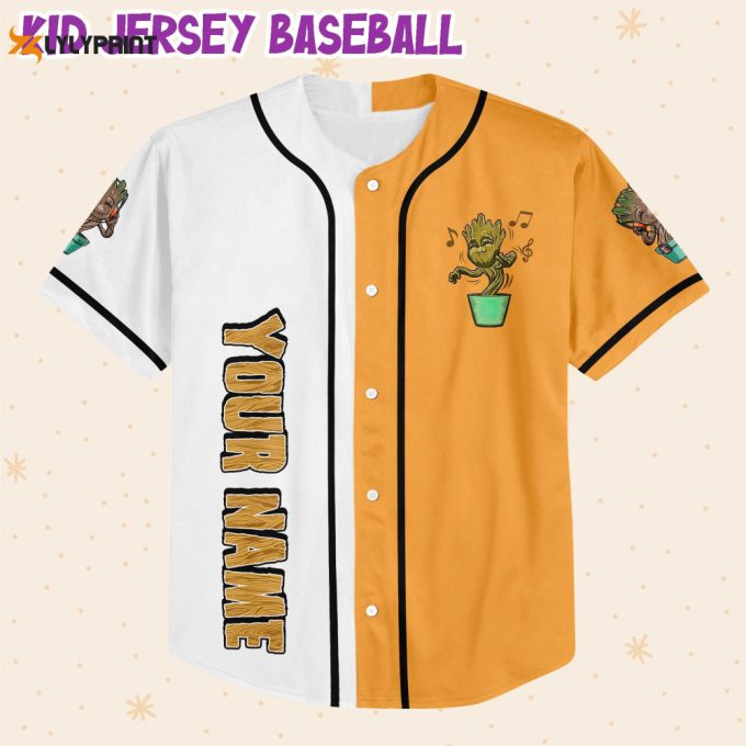 Personalized Groot Dancing Happy Life Style Baseball Jersey 2