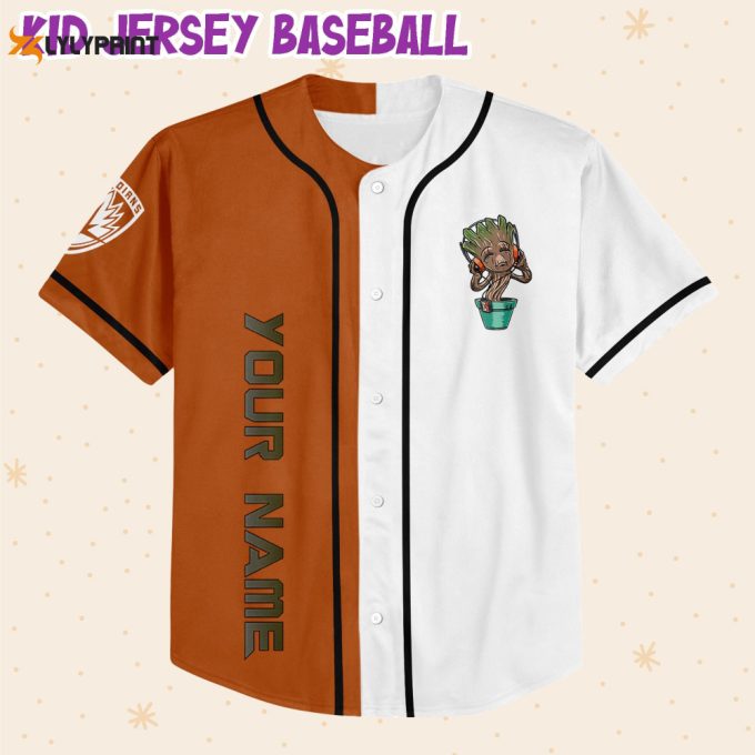 Personalized Groot Dancing With Myself Baseball Jersey 2