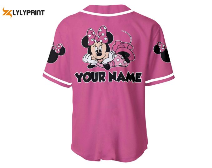 Personalized Minnie Mouse Baseball Jersey 2