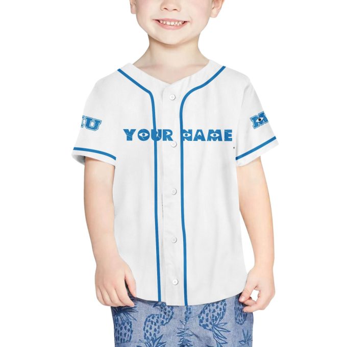 Personalized Monsters Inc Home Of The Scare Games Baseball Jersey 4