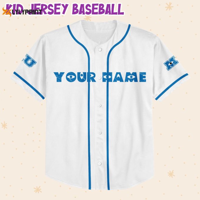 Personalized Monsters Inc Home Of The Scare Games Baseball Jersey 1