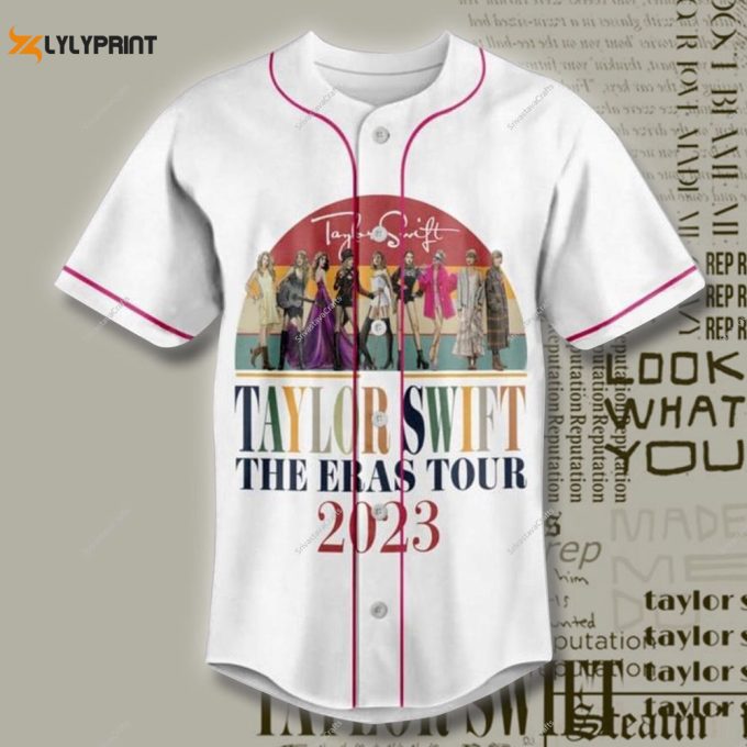 Personalized The Eras Tour Adult Baseball Jersey, Taylor Version Jersey 2