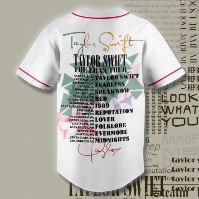 Personalized The Eras Tour Adult Baseball Jersey, Taylor Version Jersey 3