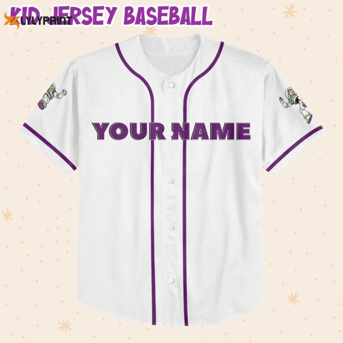 Personalized Toy Story Buzz Lightyear Awesome Baseball Jersey 2