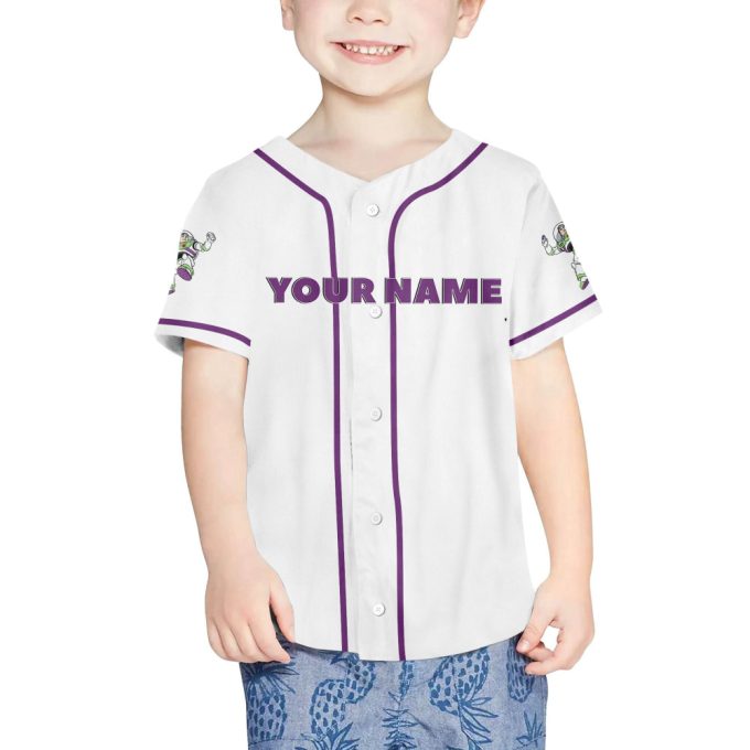 Personalized Toy Story Buzz Lightyear Awesome Baseball Jersey 4