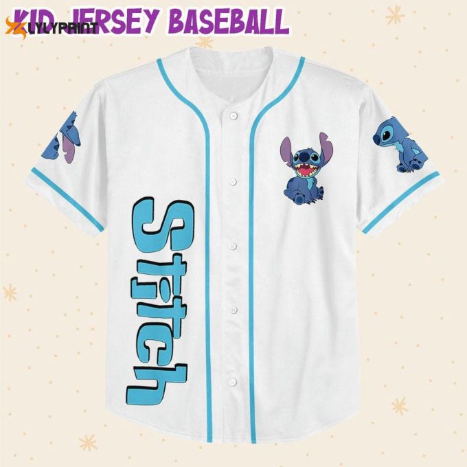 Personalized Vintage Disney Stitch Love Life Baseball Jersey 2