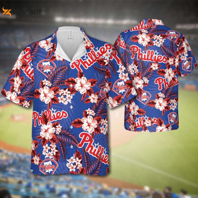 Phillies Baseball Hawaiian Flowers Pattern, Philadelphia Baseball Hawaiian Shirt For Men Women 1