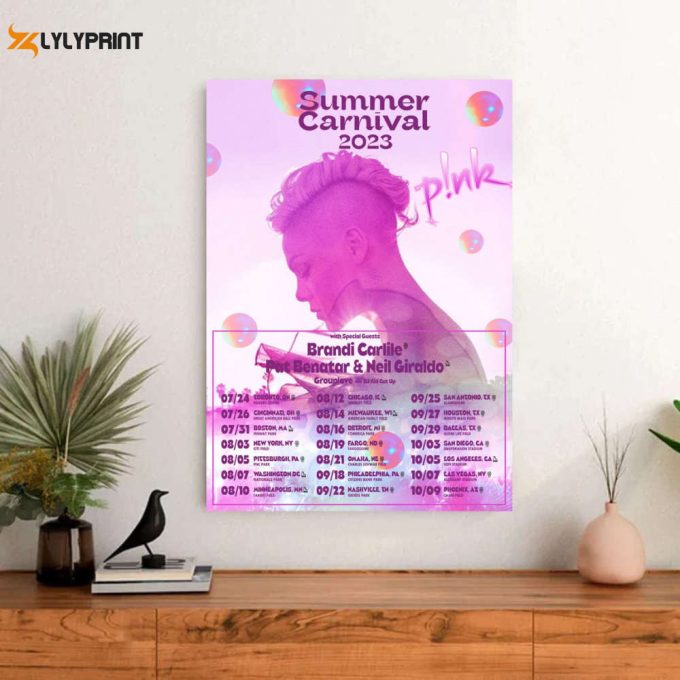 Pink - Summer Tour 2023 Poster Design - P!Nk 1