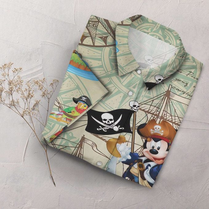 Pirates Mickey Mouse Hawaiian Shirt 7