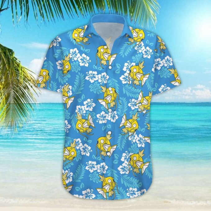 Pkm Magikarp Koiking Tropical Beach Hawaiian Shirt And Shorts 3