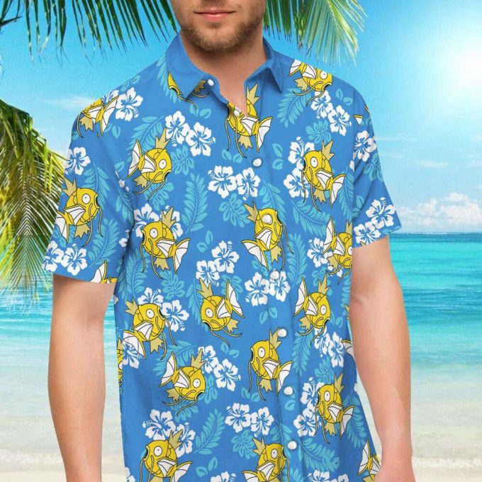 Pkm Magikarp Koiking Tropical Beach Hawaiian Shirt And Shorts 5
