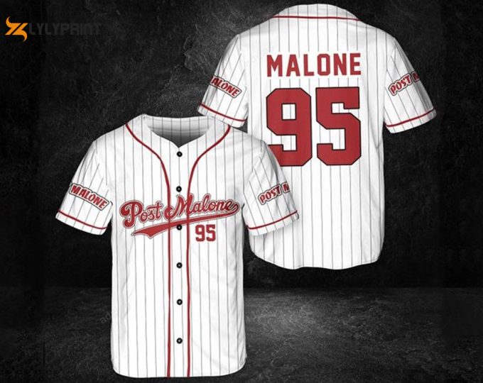 Post Malone Baseball Jersey, Custom Name Post Malone Jersay 2